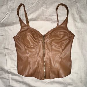 Size SM Guess Brown Corset Top